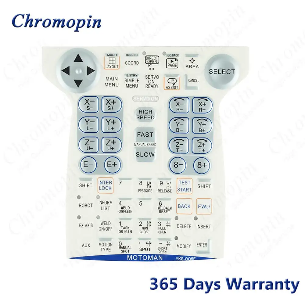 

YKS-005E Membrane Film for Yaskawa MOTOMAN DX100 Robot Teach Pendant Membrane Overlay Foil Film