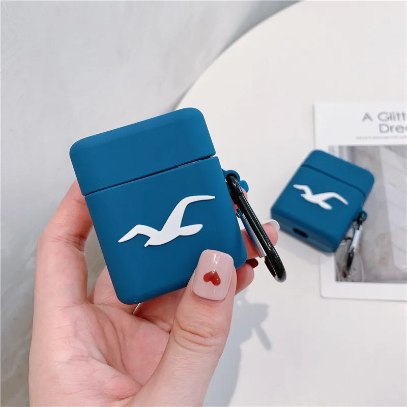 Роскошный милый чехол с рисунком птиц для Apple Airpods силиконовый наушников Bluetooth air