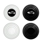 10 шт.лот универсальная амортизирующая прокладка для двери автомобиля VW Звукоизоляционная прокладка для багажника автомобиля Противоударная утолщенная Подушка наклейки