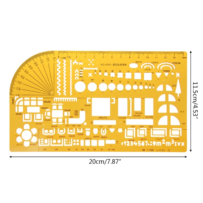 

Hot Professional Furniture Construction Architect Template Ruler 1:100