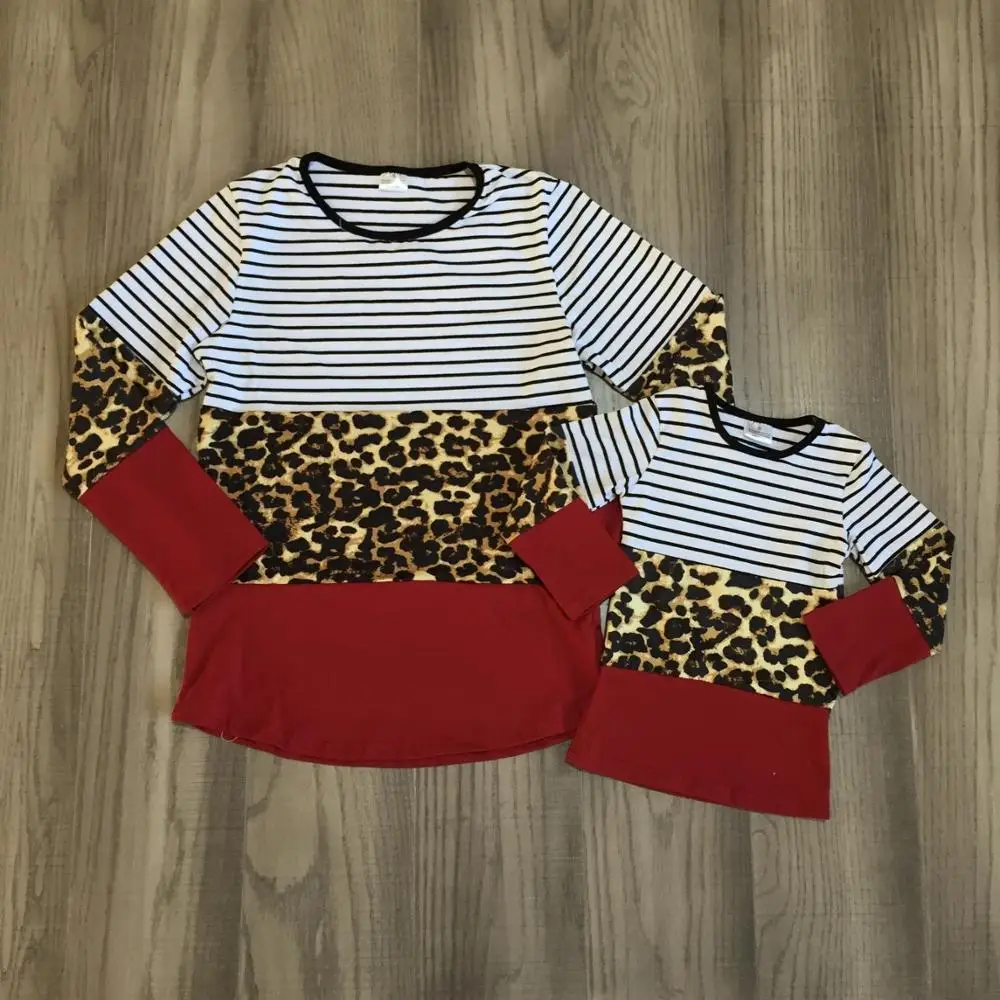 Зимний эксклюзивный Топ для маленьких девочек футболка детская одежда семейный