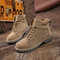 springautumn brand men martin boots casual motorcycle ankle botas hombre classic lace up outdoor fashion man boots size 39 44