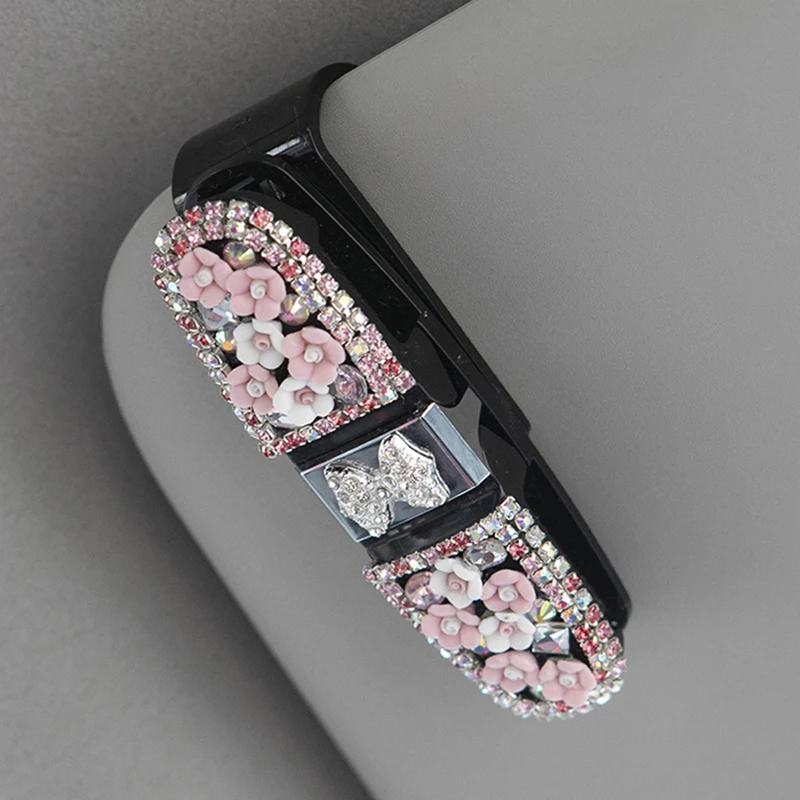 Блестящие автомобильные держатели для солнцезащитных очков зажим