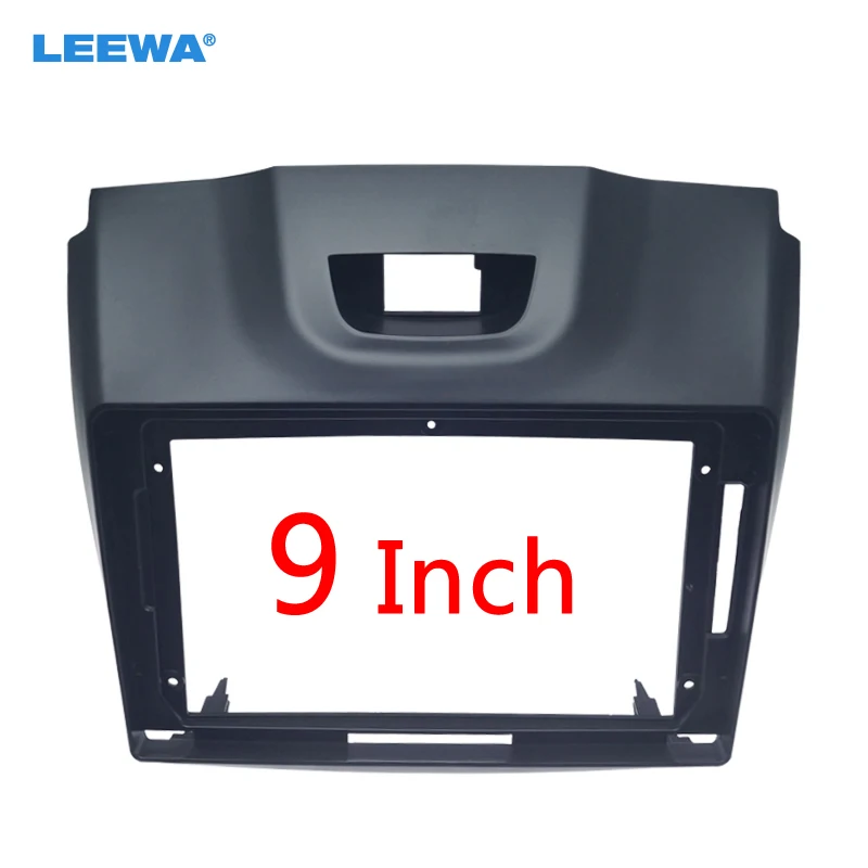 

LEEWA Car 2Din Fascia Frame 9” for Isuzu D-Max MU-X Holden Colorado Chevrolet Stereo DVD Panel Face Plate Frame Bezel Kit Adapte