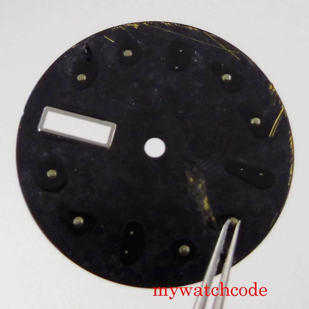 Зеленые светящиеся 29 мм часы для лица стерильные части циферблата 24