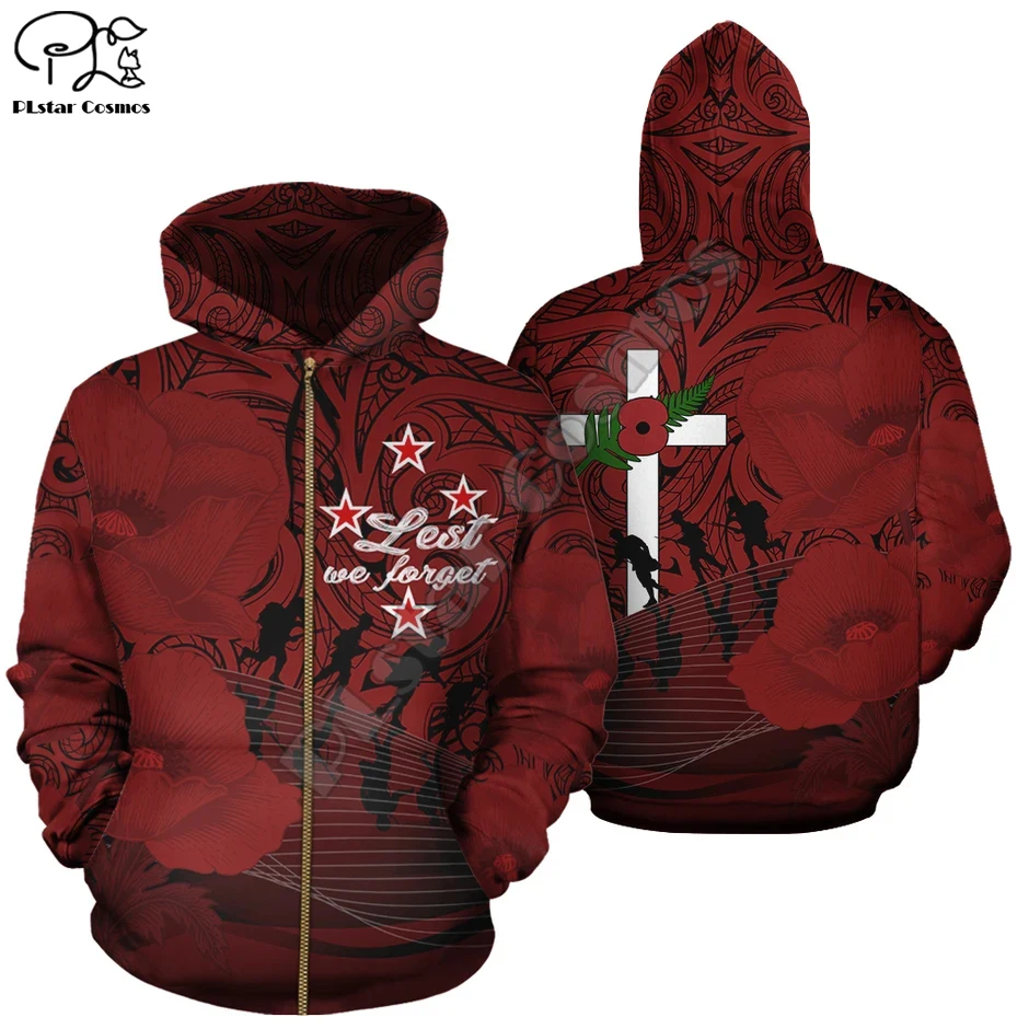 

NewFashion NewZealand Maori Tribe Aotearoa Country Flag Tattoo Autumn Tracksuit Men/Women Harajuku Streetwear 3DPrint Hoodies D2