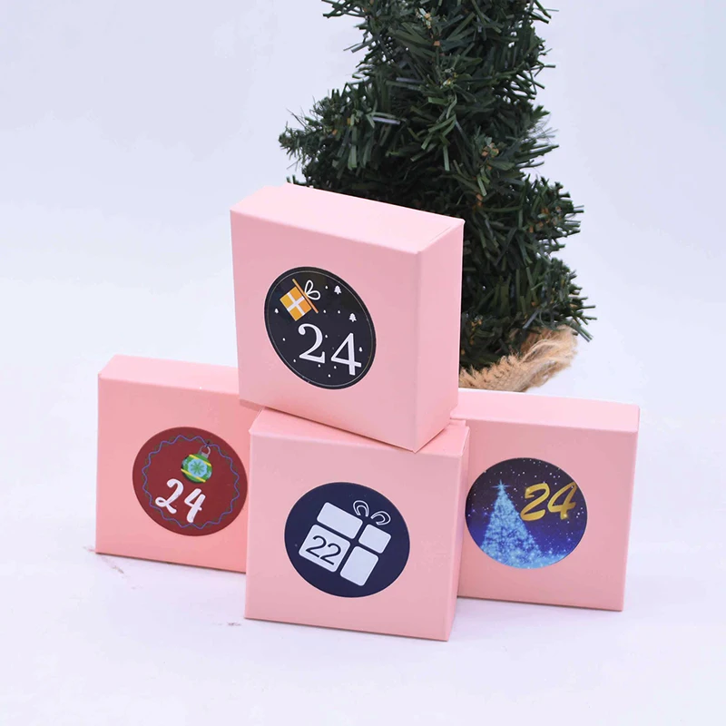 24 шт. Рождественский календарь 1 числа Уплотнительная наклейка