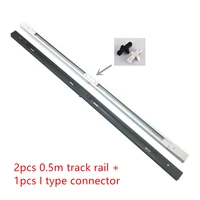 led track light rail 0 5m 1m half meter track rail spotlight light track fixture rail for track lamp white black