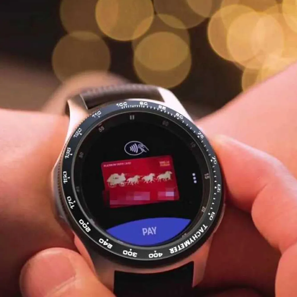 

Gear S3 frontier Bezel For Samsung Galaxy Watch 46mm 42mm Gear S3 Classic Ring Adhesive watch case Cover Anti watch accessories