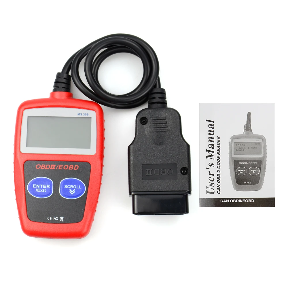 Сканер кодов MS309 CAN BUS OBD2 считыватель автомобиля EOBD OBD II диагностический