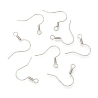 about 1000pcs 316 surgical stainless steel earring hooks clasps for diy earring findings jewelry making supplies earwire 18x18mm