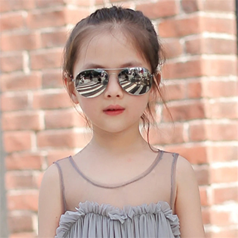 

2019 NEW Brand Children Goggle Girls Alloy Sunglasses Hot Fashion Boys Girls Baby Child Classic Retro Cute Sun Glasses
