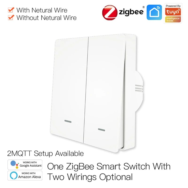 

Лидер продаж, умный светильник Tuya, переключатель Zigbee с функцией отключения питания, Функция синхронизации памяти, работает с Smart Life Alexa z2m 2MQTT ...