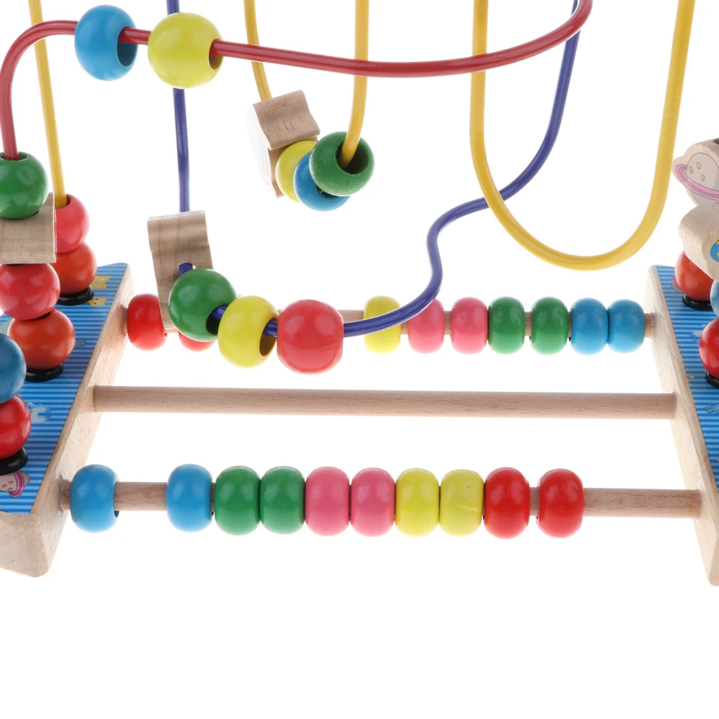 

Pearl Labyrinth Game Wooden Babies Puzzle Beads Developmental Early Learning