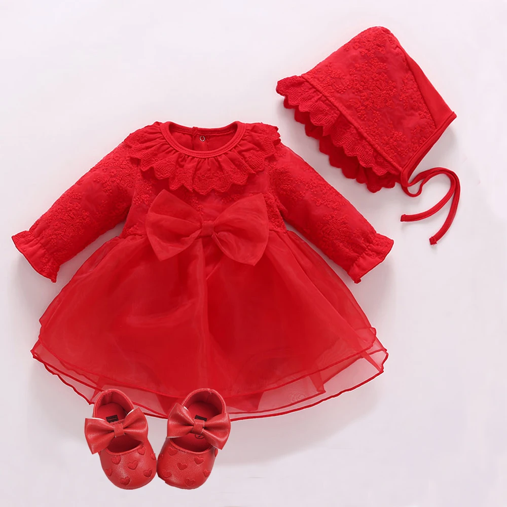 1 комплект высококачественное платье принцессы для маленьких девочек крещения