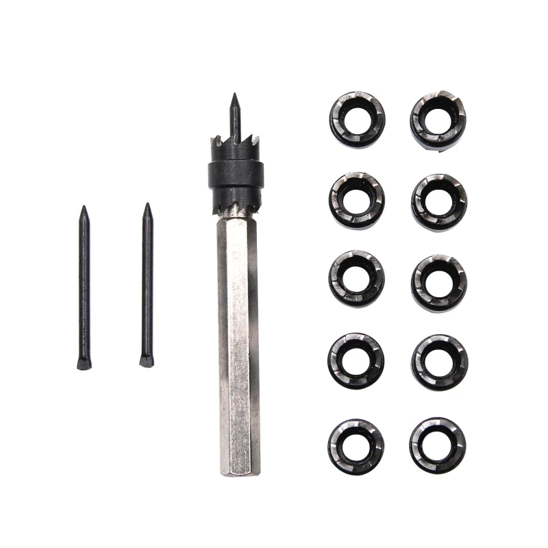

13pcs 3/8 Inch Double Sided Rotary Spot Weld Cutter Remover Drill Bits Tool with Replacement Blade Kit