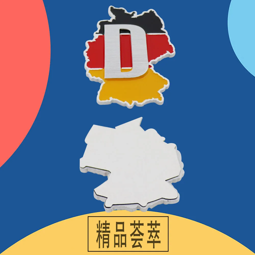 Алюминиевая немецкая Карта Флаг для багажника крыло эмблема значок стикер |