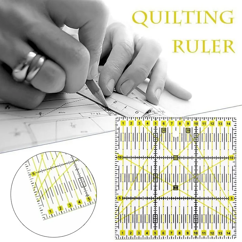 Акриловая Лоскутная выравненная линейка прозрачный трафарет для рисования кожи