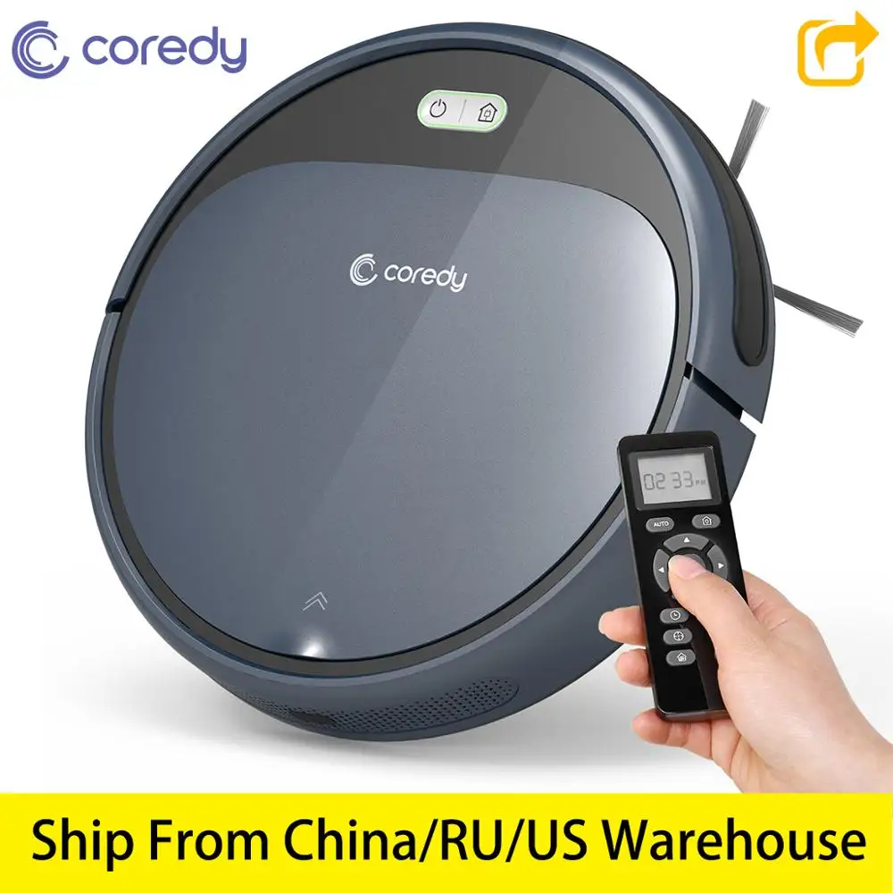 Горячая Coredy R300 1400PA умный ковровый робот-пылесос очистка пола от пыли автоматический перезаряжаемый робот-пылесос для дома