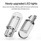 2 шт., Автомобильные светодиодные лампы T10 Cob DC 12 В, белые, зеленые, синие, красные W5W 194