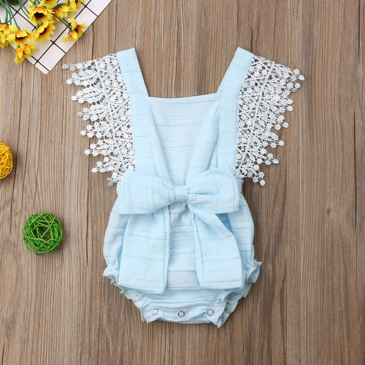 Кружевной комбинезон без рукавов для маленьких девочек Пляжная одежда Кружевное