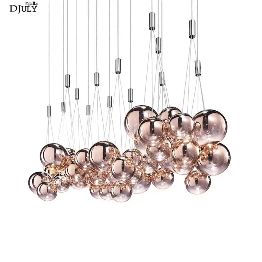 Дизайнерский подвесной светильник в стиле пост модерн лампа из цветного стекла с