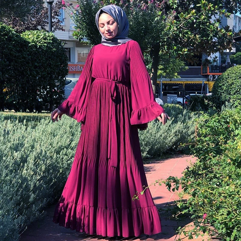 Абая Дубай мусульманский хиджаб платье Кафтан для женщин Jilbab Caftan исламский