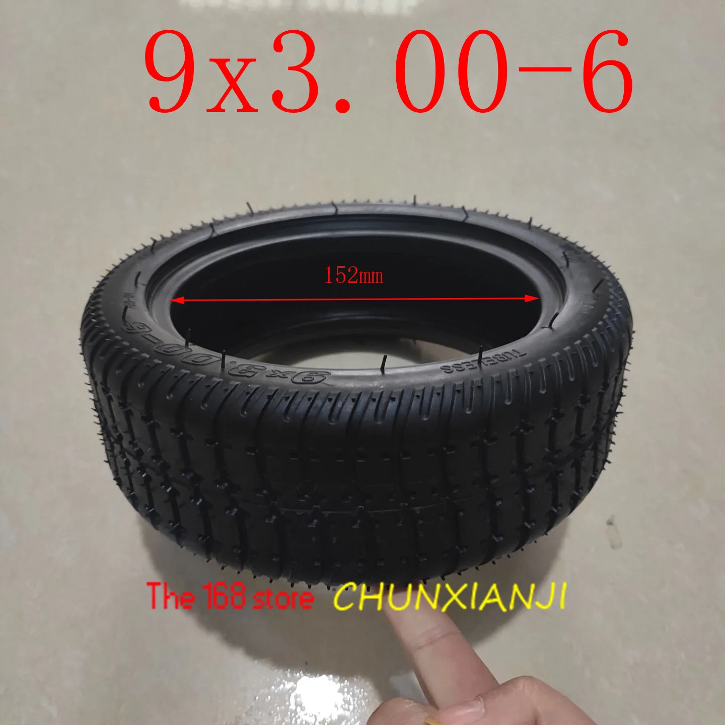 

9X3.00-6 Tubeless Vacuum Tyres 9inch Single Mini Motorcycle Mini Electric Scooter Shaft Brushless Gearless Motorcycle Parts