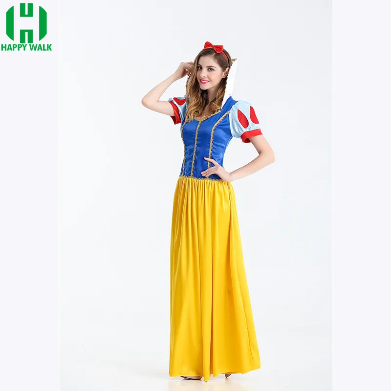 New Long dress Queen Costume For Women Fairy Cartoon Tale Princess Dress Halloween Cosplay costume Female Adult |
