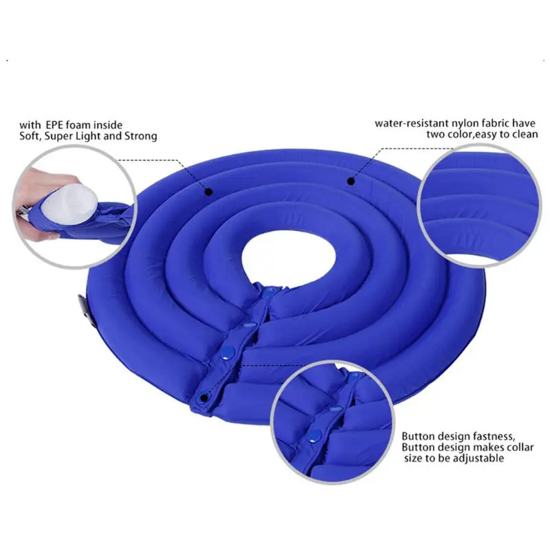 Ошейник для собак и кошек мягкий удобный защитный ошейник против укусов