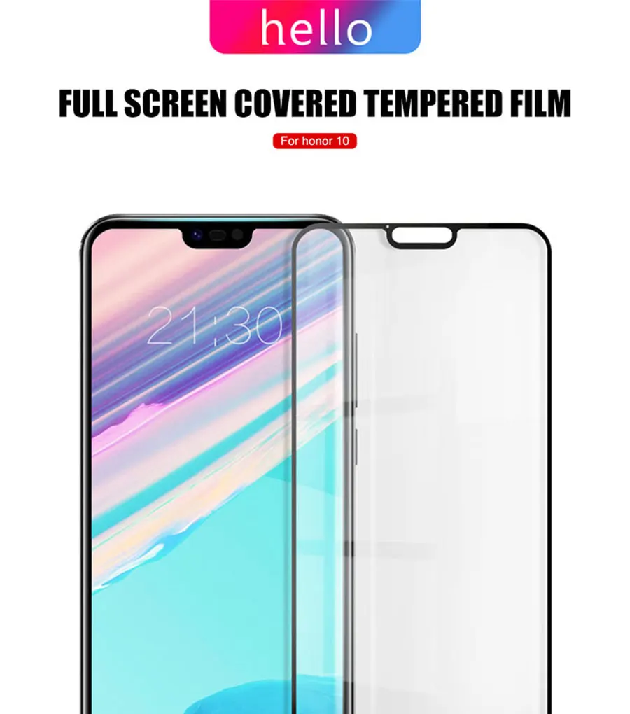 Полное покрытие из закаленного стекла для huawei P smart Z honor 10 Lite 9X 8X 8A 8C honor 20 lite view 20 V20 защитное стекло