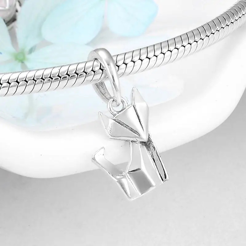 Новинка подвеска в виде Луны с розовым кубическим цирконием рыбьего котенка