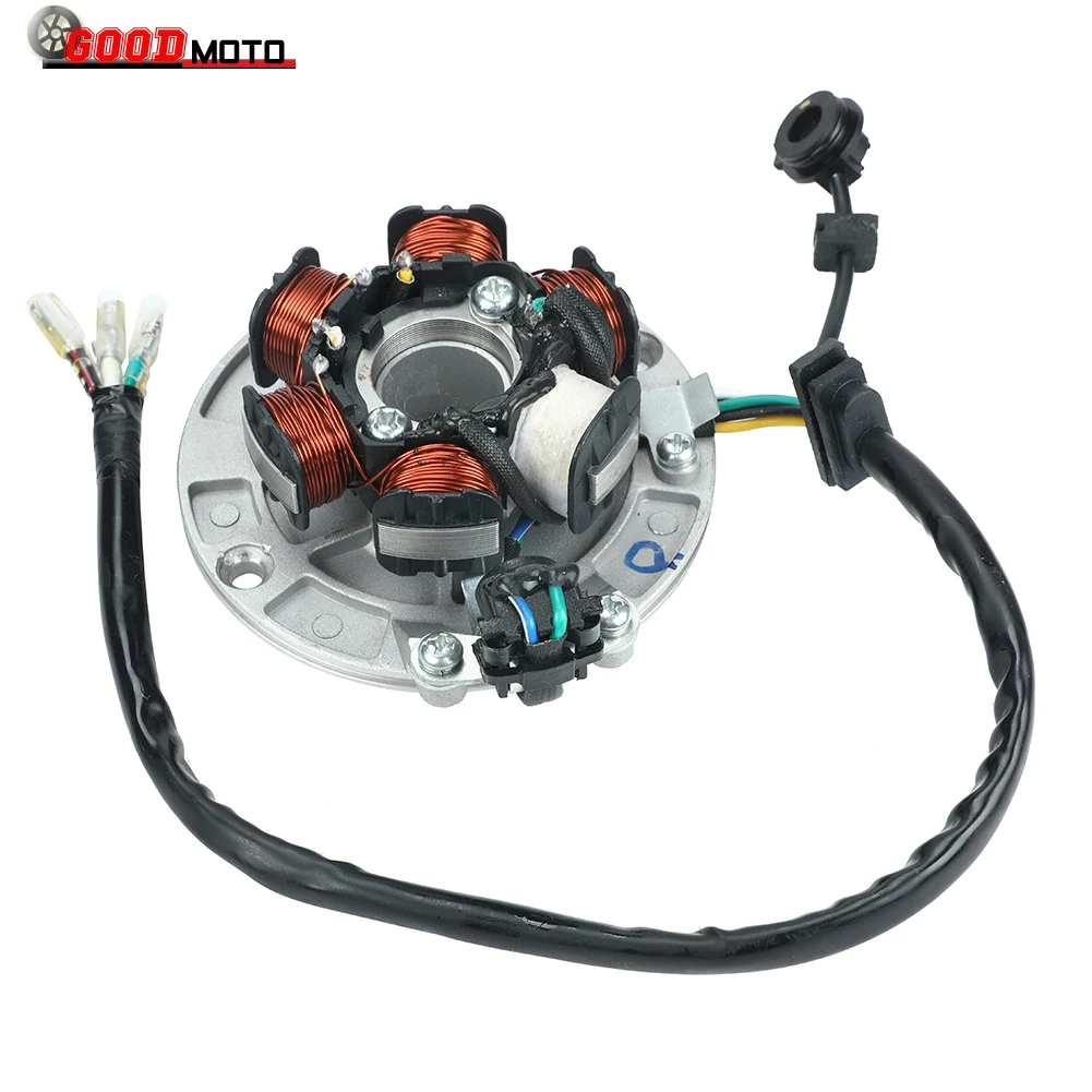 

Двигатель LF140, 6 катушек, статор зажигания для Lifan 140 140cc 1P55FMJ, горизонтальные стартерные двигатели, внедорожные велосипеды