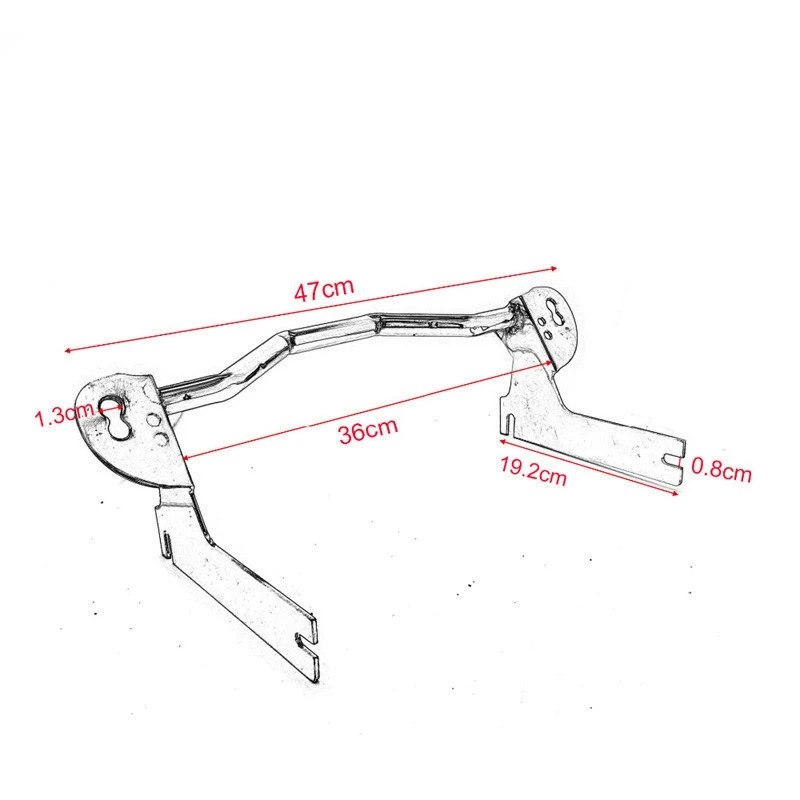 

Black Front Spotlight Passing Lamp Mount Light Bar for Touring Road King 1994-2013