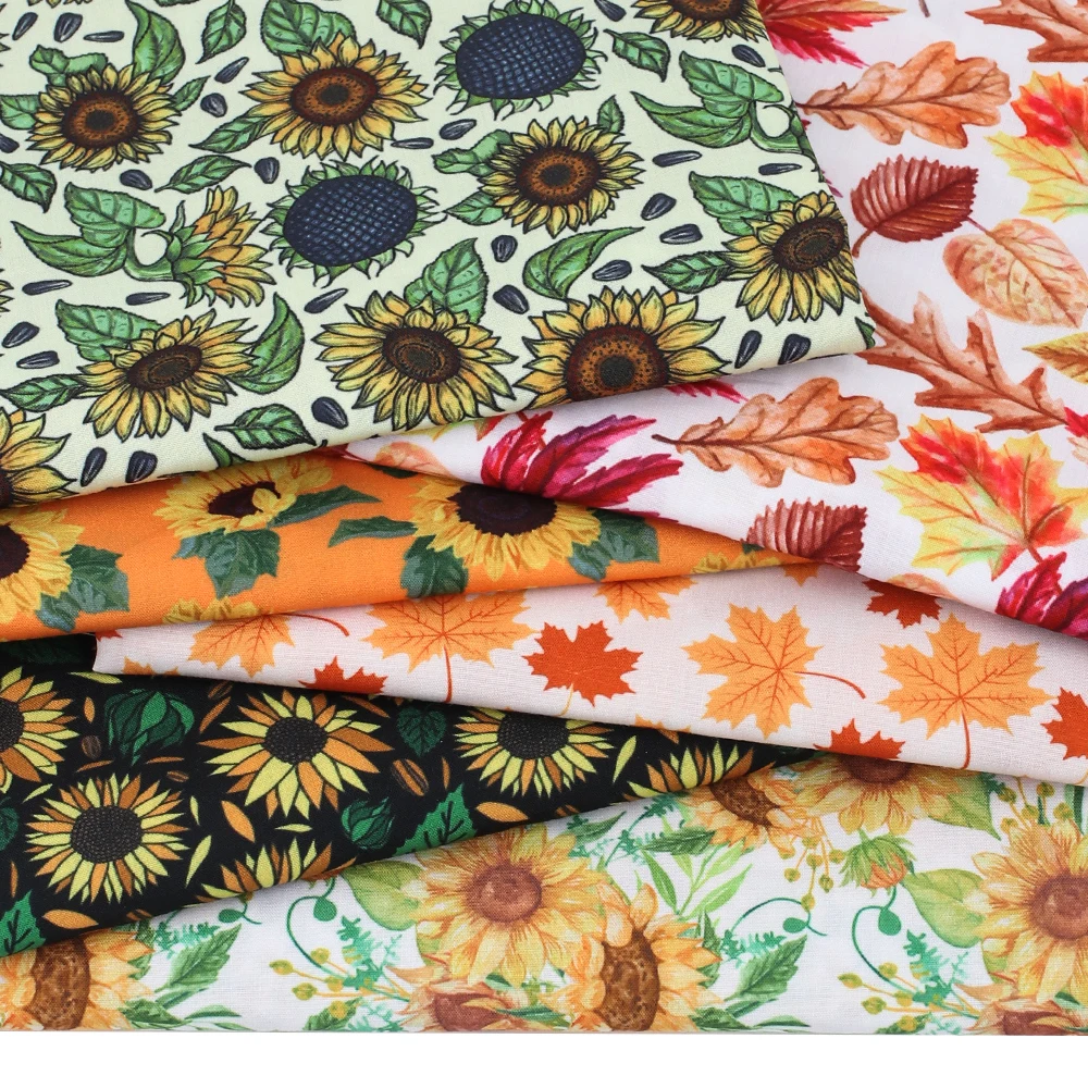 Ткань хлопчатобумажная из полиэстера с принтом 45*145 см |