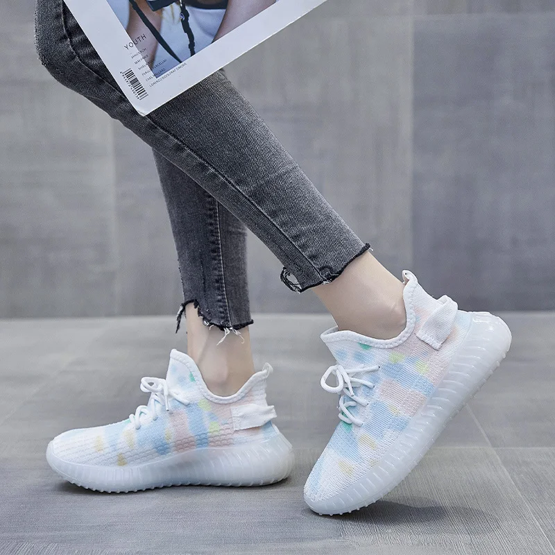 

New Ladies Shoes Breathable Light Espadrilles White Mesh Shoes Vulcanized Shoes Woman Casual Designer Flats Sneakers 2020 A1-256