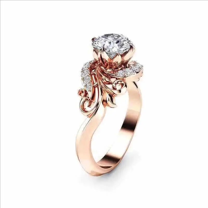 

Fashion Jewelry Rings, Rose gold lady's ring