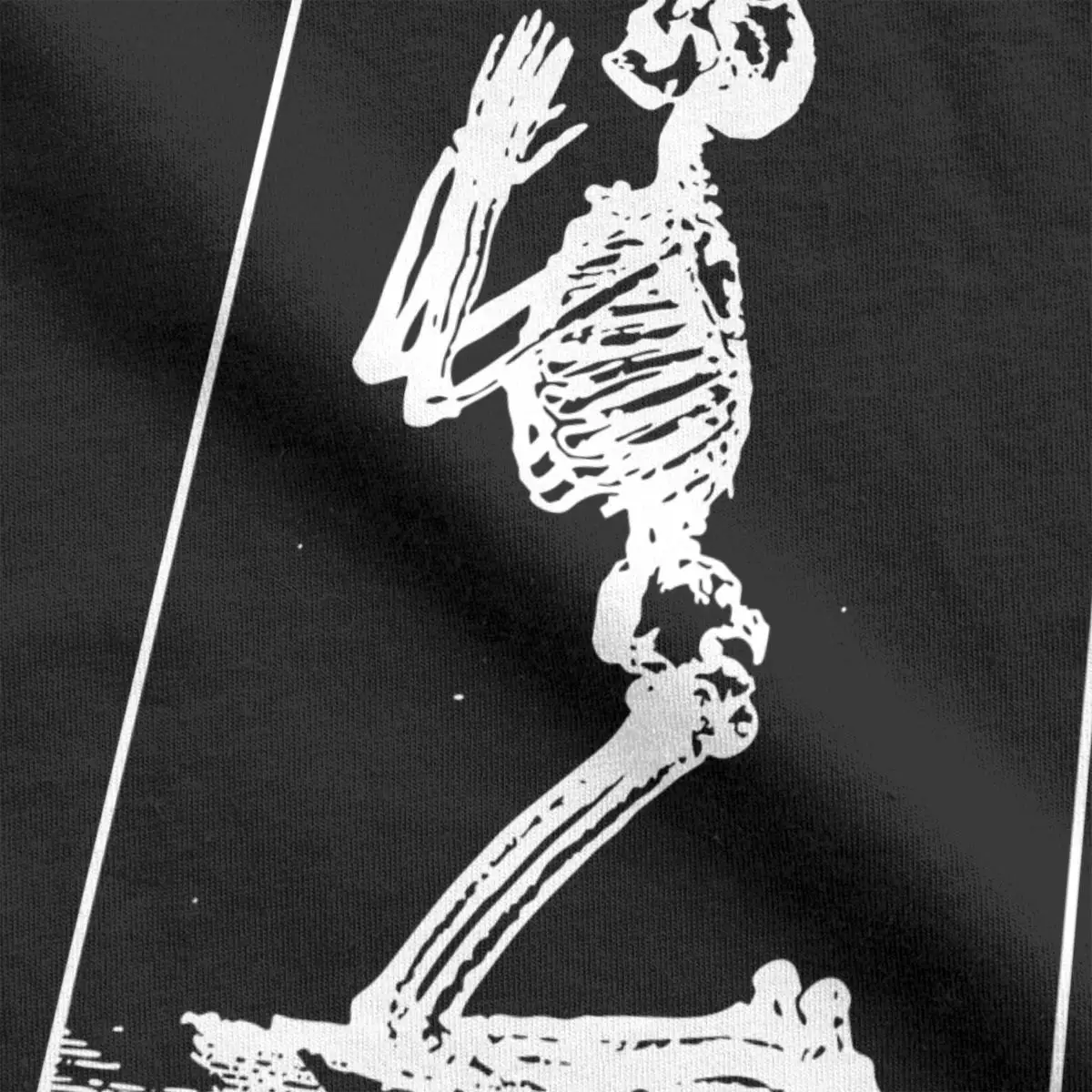 Мужские футболки с молитвенным скелетом Группы наблюдения за движением вперед