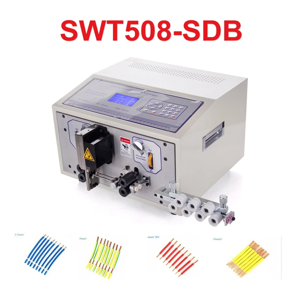 

220V 110V SWT508-SD Peeling Stripping Cutting Machine Computer Automatic Wire Strip Machine 0.1-6mm2 AWG10-AWG28
