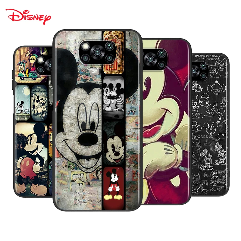 

Disney Mickey Mouse For Xiaomi Poco X3 NFC M2 X2 F2 F3 C3 M3 F1 Pro Mi Play Mix 3 A3 A2 A1 6 5 Lite Soft Phone Case