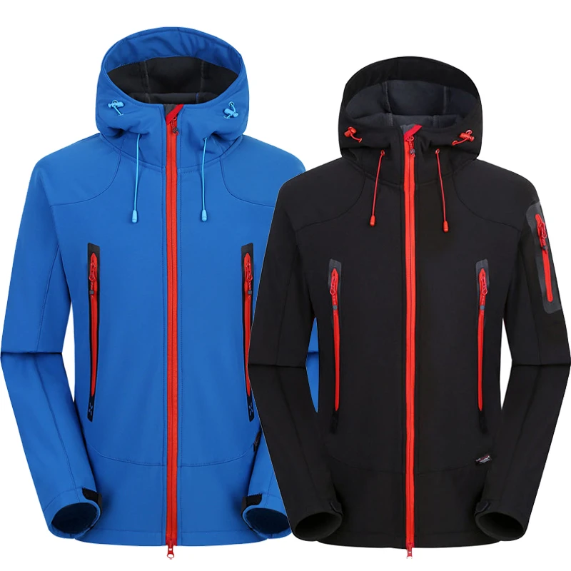 NUONEKO Мужская Женская зимняя флисовая куртка для активного отдыха туризма