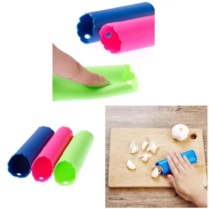 3 шт./набор силиконовые кухонные принадлежности для чистки чеснока |