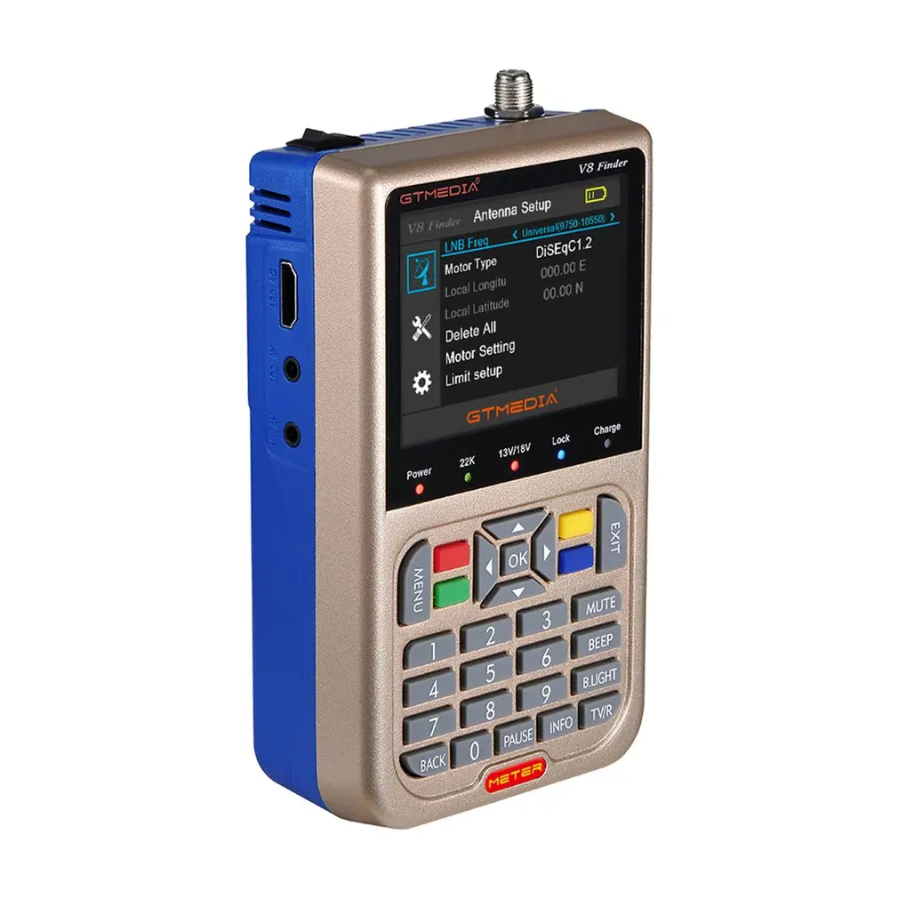

GTMedia V8 Satellite Finder Meter High Definition DVB-S2/S2X Digital Signal Sat Finder 3.5'' LCD Finder Meter