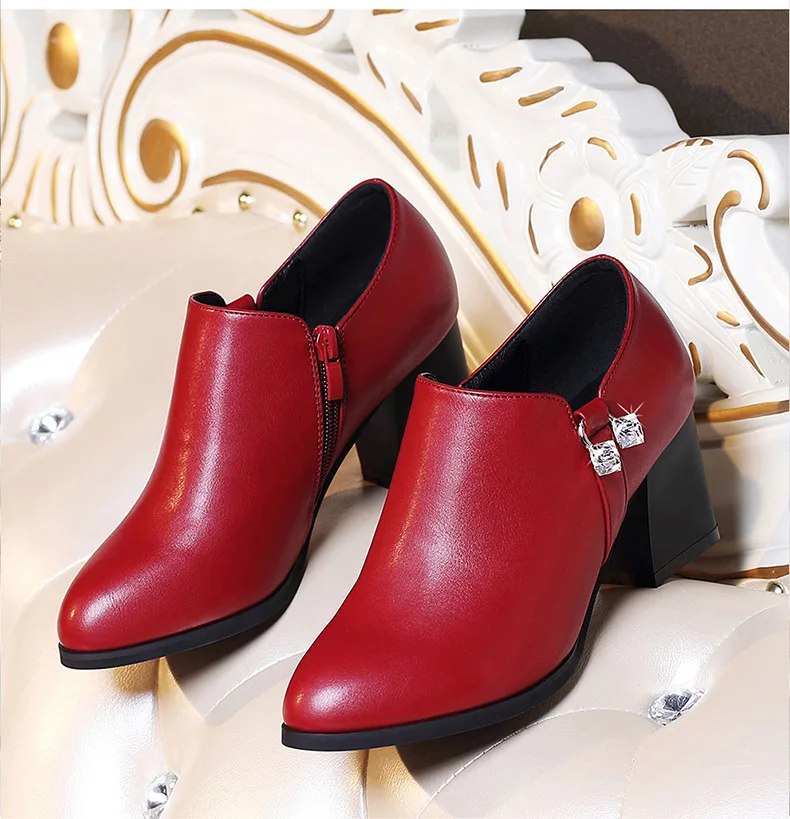 Женские ботинки Ботинки Martin Женская обувь на толстом высоком каблуке 8 см с