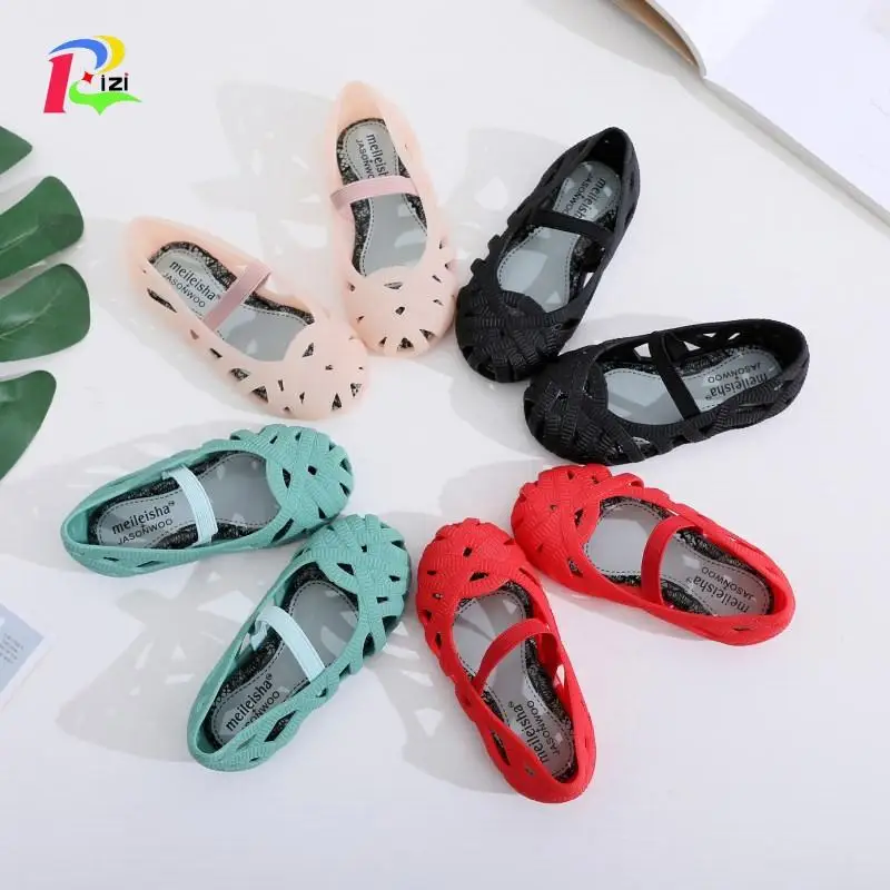 Mini Melissa/Новинка г.; мини-обувь для девочек; прозрачные сандалии; детская обувь на полой подошве; детские сандалии для маленьких девочек; принцесса