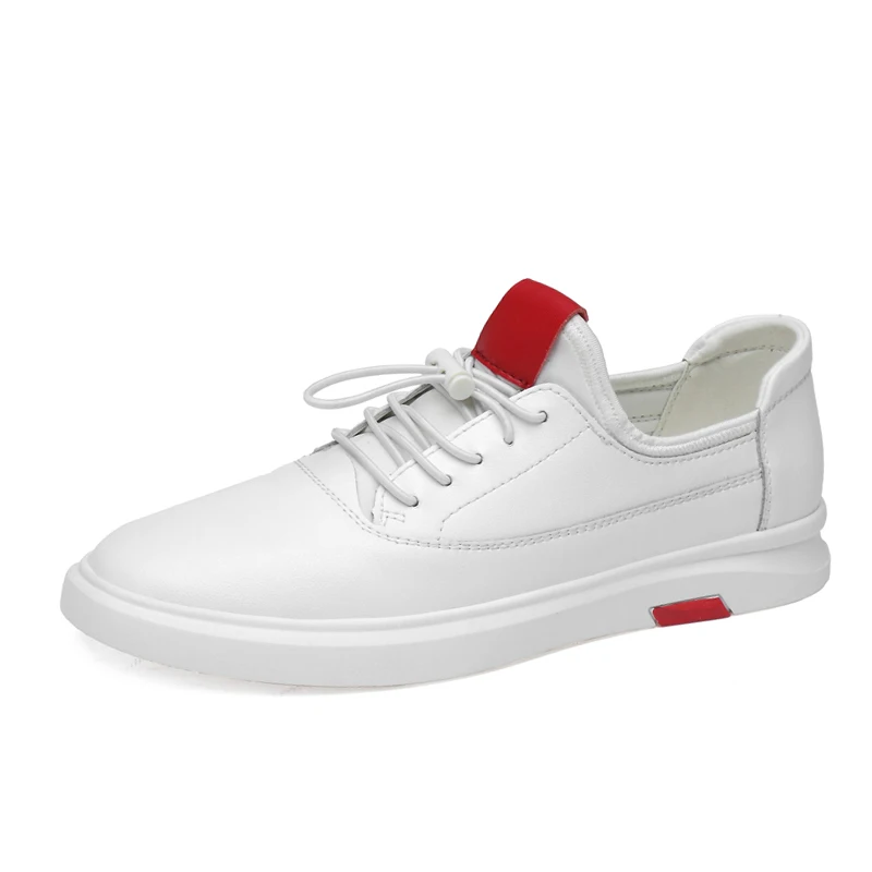 Mring leather men's shoes 2019 new casual soft fashion Korean version of the British board tide | Обувь