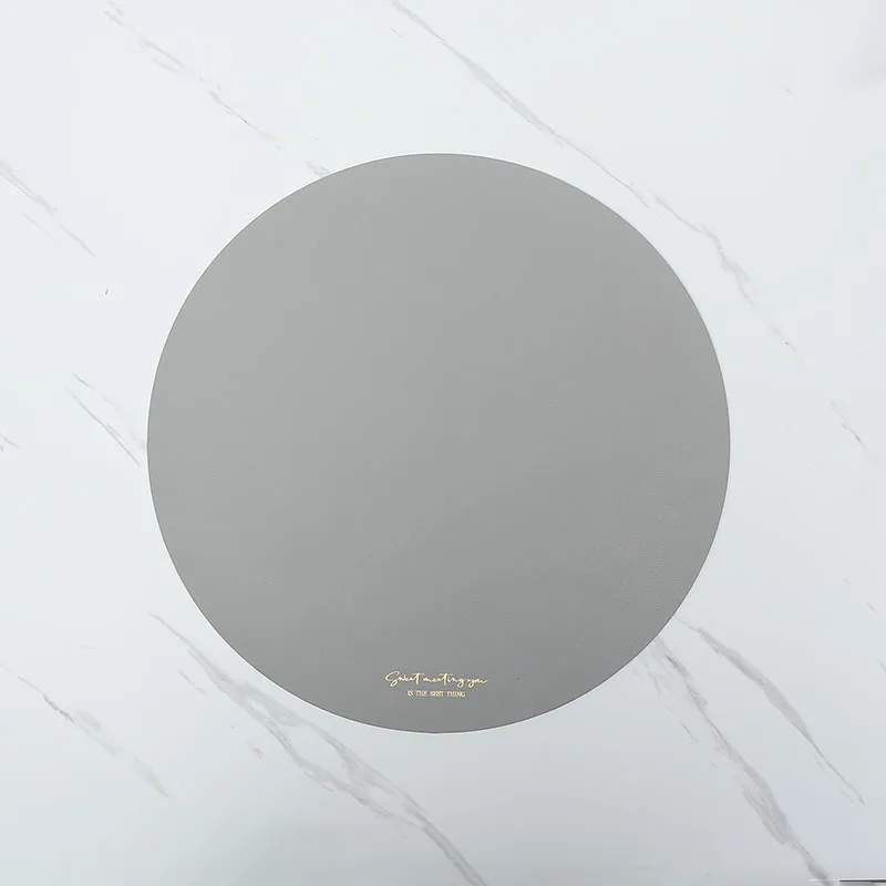 

Круглые искусственные кожаные подставки для стола, набор из 1 штуки