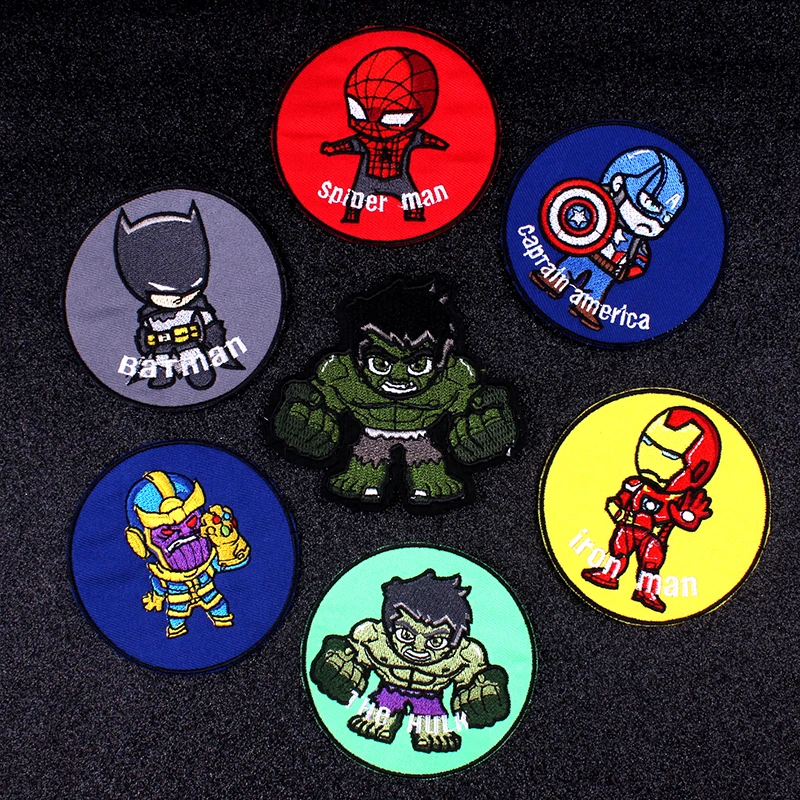Pulaqi нашивки Marvel нашивки Мстители вышитые нашивки для одежды наклейки железная одежда нашивки Parche Marvel Аппликация в полоску F
