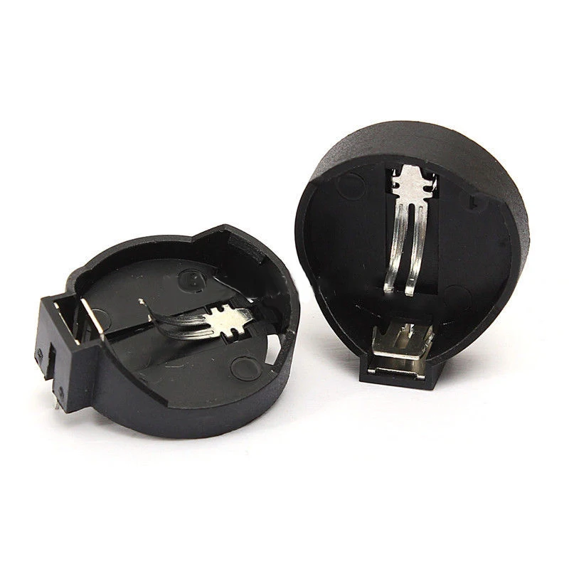 Держатели аксессуаров 10 шт. корпус розетки для монет черный CR2032 CR2025 двигатель