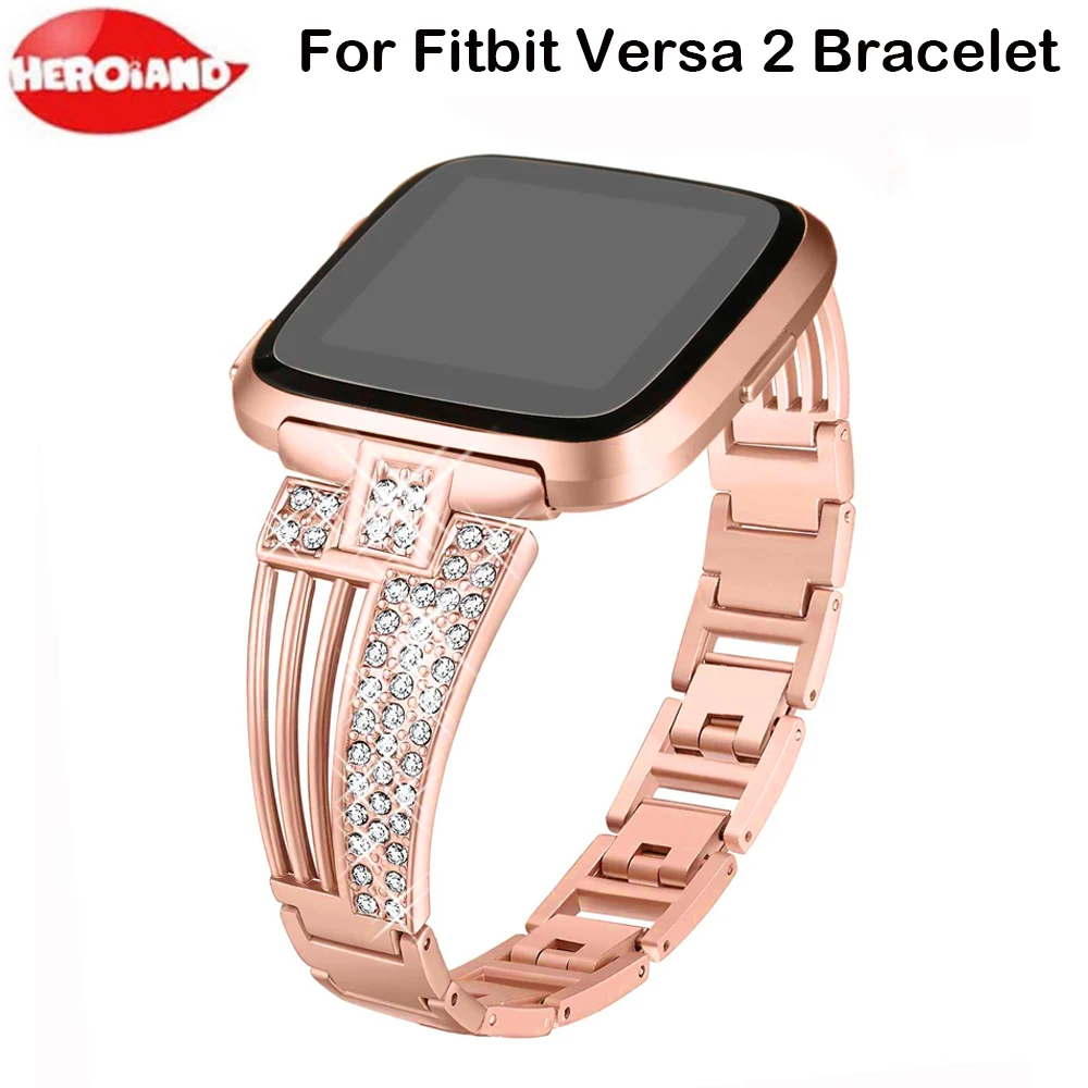 Браслет из нержавеющей стали для умных часов Fitbit Versa 2|Смарт-аксессуары| |